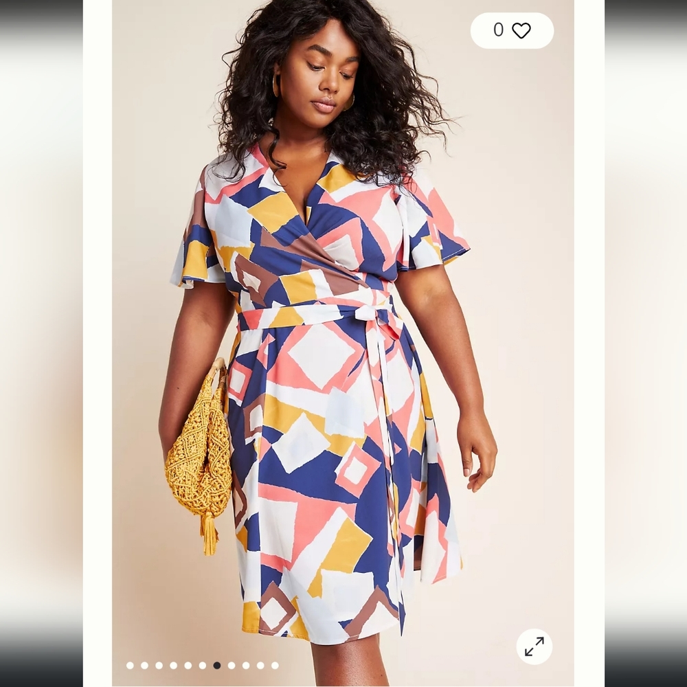Anthropologie Hutch Geometric Dress 1X